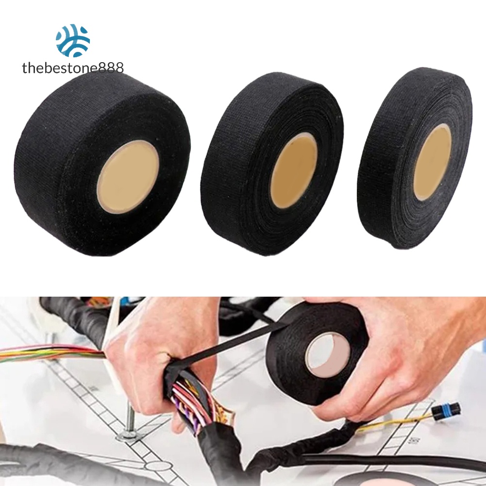 4 Rolls 25M Heat-Resistant Flame Retardant Cloth Tape For Auto Wire Harness
