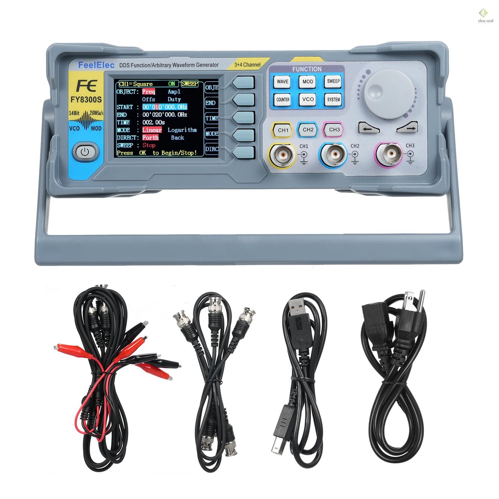 (Docooler)FeelElec FY8300S-60M 60MHz 3 Channel Function Arbitrary ...