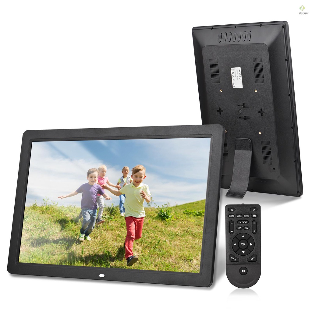 (Docooler)Andoer 17inch LED Digital Photo Frame 1080P High Resolution ...