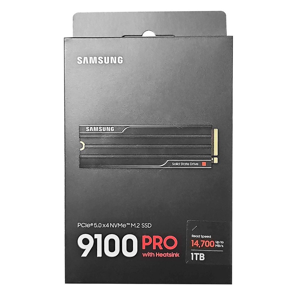 Samsung 9100 PRO 1TB PCIe 5.0 x4 NVMe M.2 2280 SSD with Heatsink ...