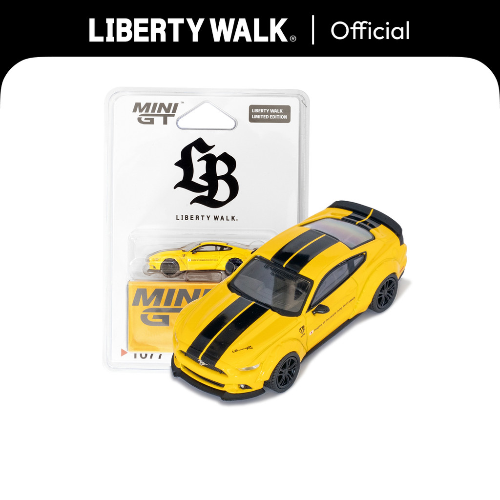 Liberty Walk 1/64 MINIGT LB-WORKS FORD MUSTANG Triple Yellow LBWK ...