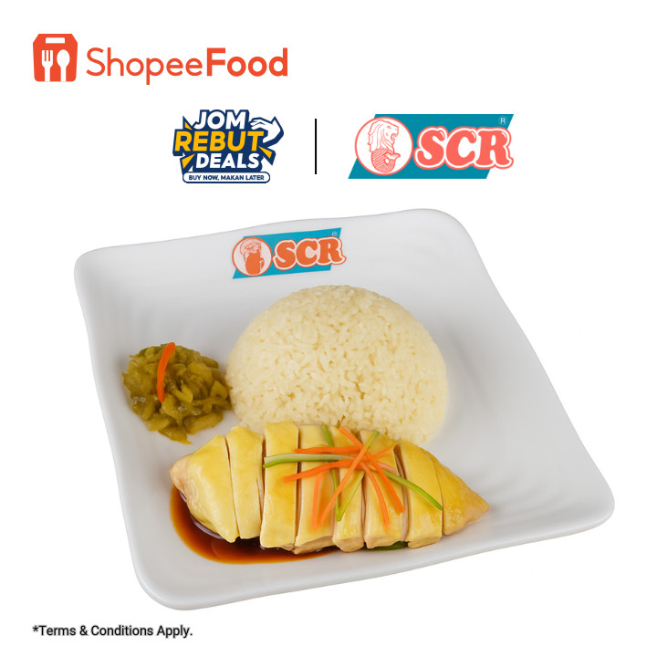 (Non-SST Outlets) SCR: Steamed Chicken Rice + Pickles (Sales Start: 10 ...