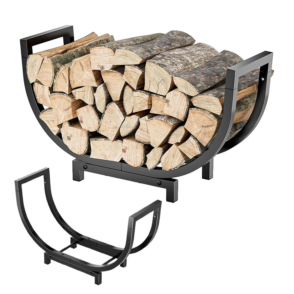 【Favorite Finds】Indoor Outdoor wood Rack Heavy Duty Rustproof Metal ...