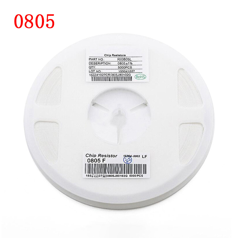 100Pcs 0805 SMD 1/8W chip resistor 0R ~ 10M 0 10R 100R 220R 330R 470R ...