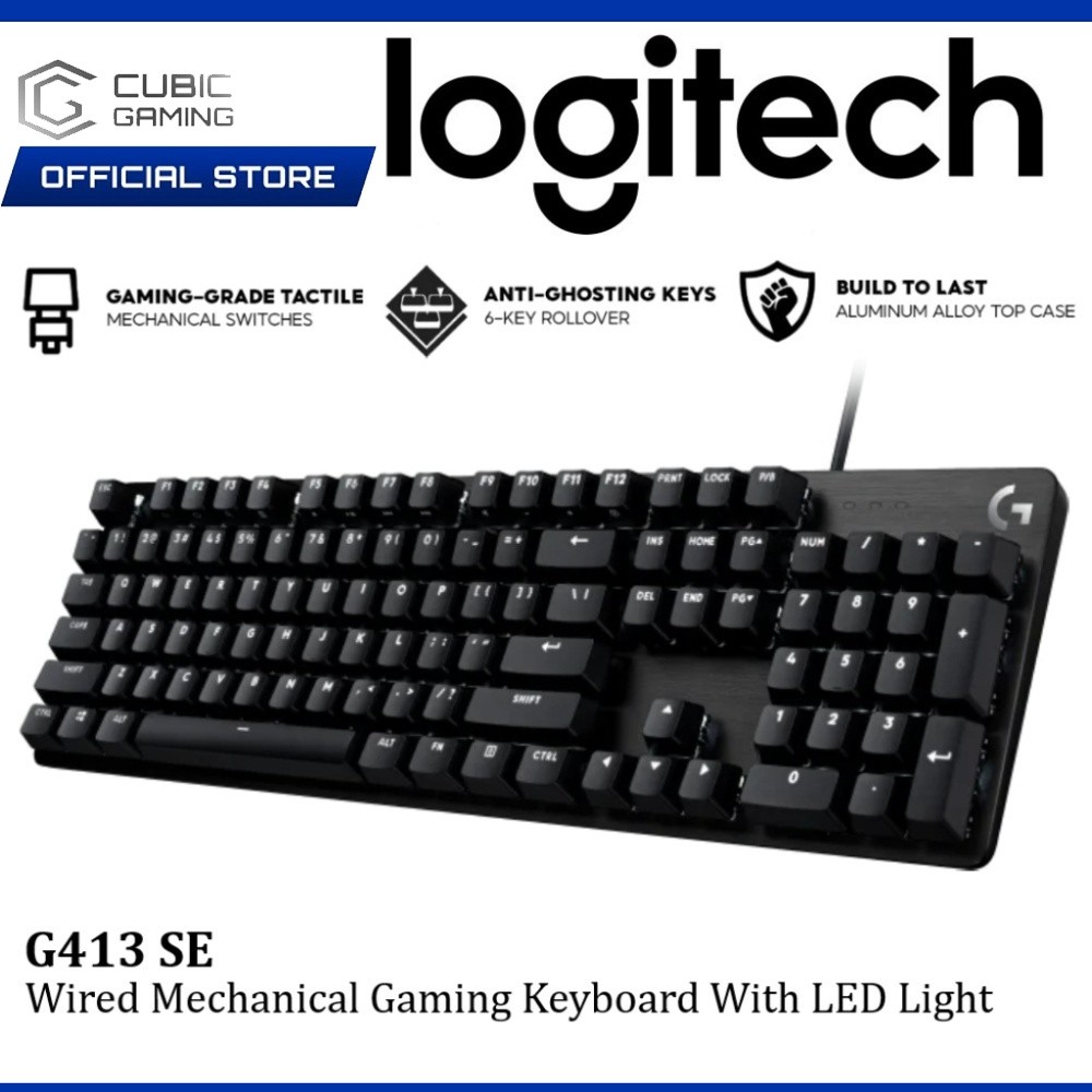 LOGITECH G413 SE / G413 TKL SE WIRED MECHANICAL GAMING KEYBOARD BACKLIT ...