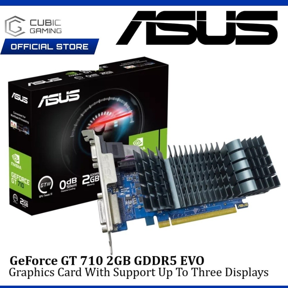ASUS GEFORCE GT 710 2GB GDDR5 EVO 64BIT GRAPHICS CARD WITH GPU TWEAK ...