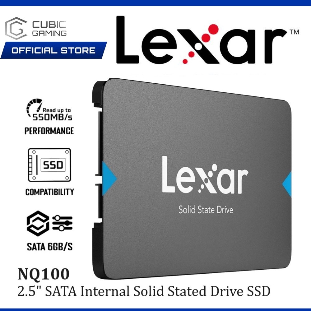 LEXAR NQ100 2.5'' SATA INT SSD WITH SHOCK & VIBRATION RESISTANT ...