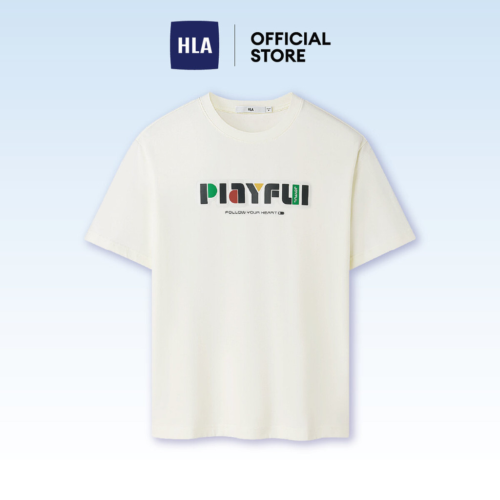 HLA Playful Letter Printing Short-Sleeve T-Shirt Men - HNTBJ2J292AV2 ...