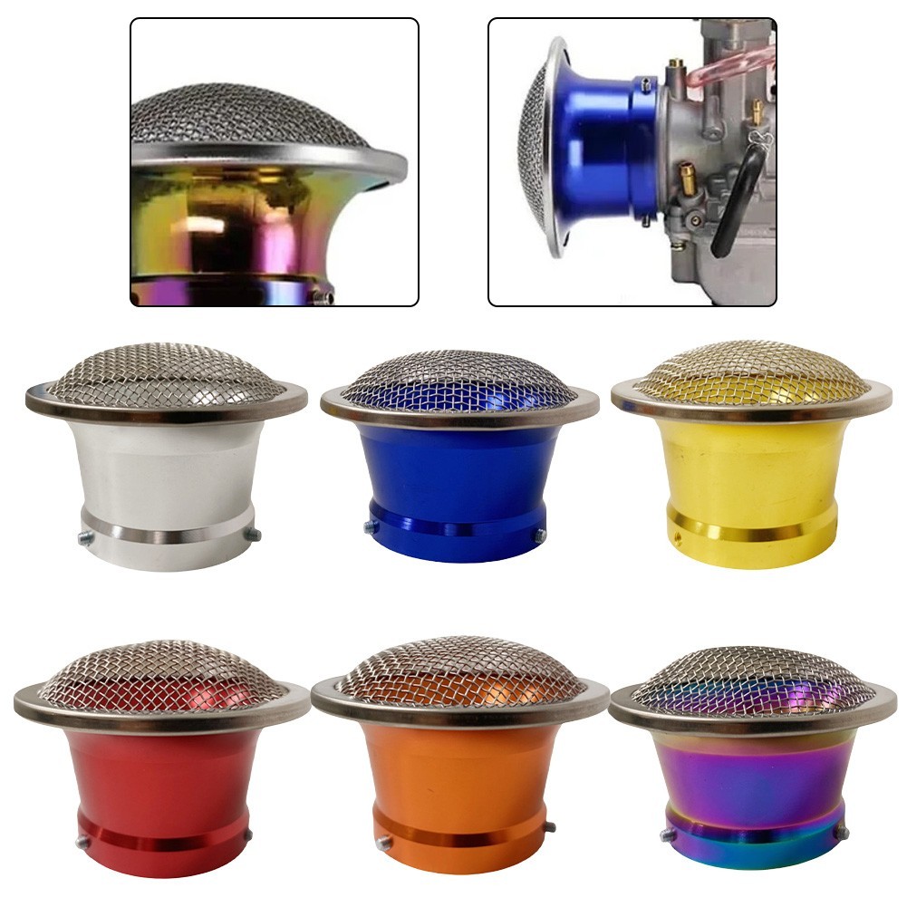 Filtro Aria Per Carburatore Moto 55 Mm Rosso – Compatibile Con PE 21-30 Mm E PWK 32-34 Mm, In Lega D'alluminio