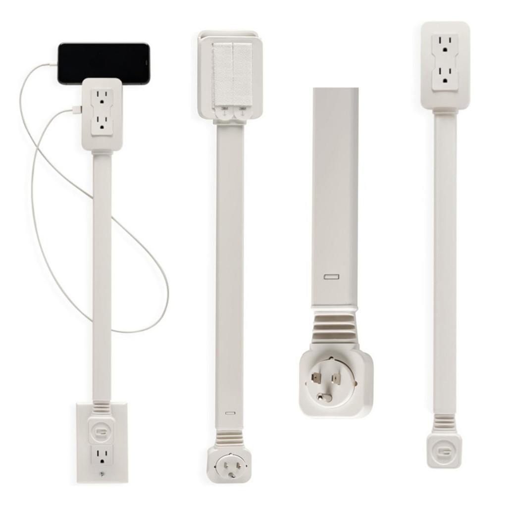 STR-Electrical Outlet Extender with USB-A USB-C 2 AC Outlets 180 ...