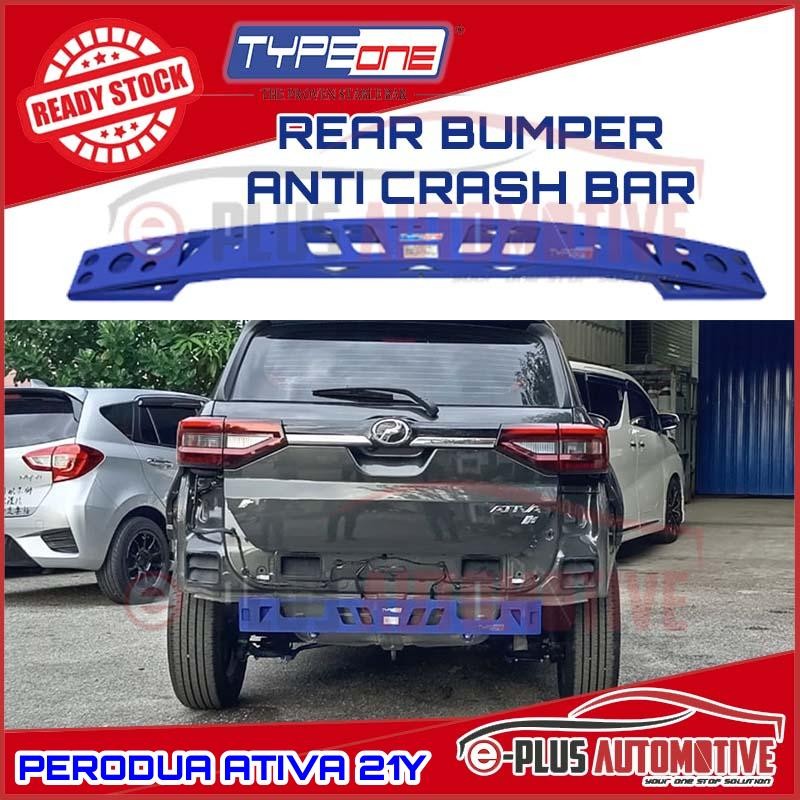 Type One Rear Safety Anti Bumper Crash Bar Compatible with PERODUA ...