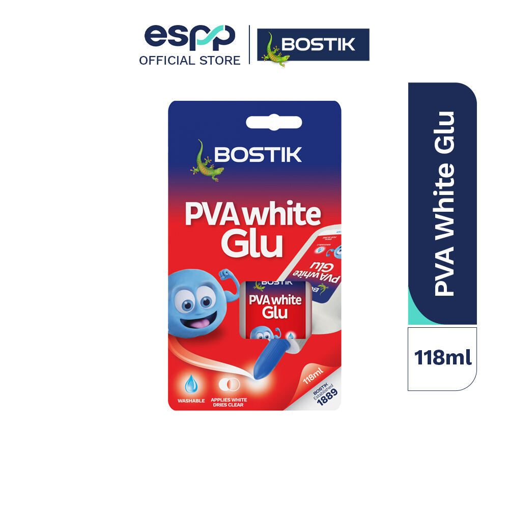 Bostik PVA White Glu (118ml) PVA 白胶 Gam Putih PVA | Shopee Malaysia