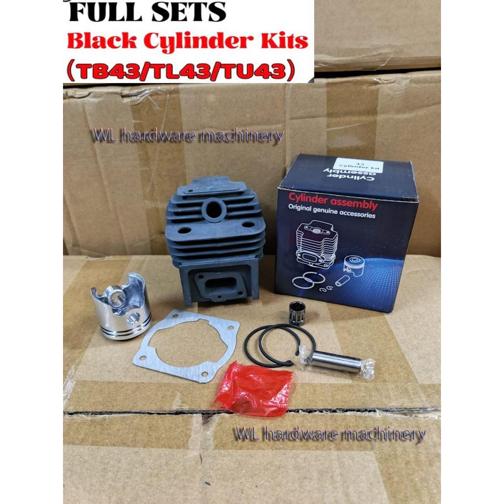 HEAVY DUTY BLACK CYLINDER KIT FOR TB43/TU43/TL43/BG430 MESIN RUMPUT ...
