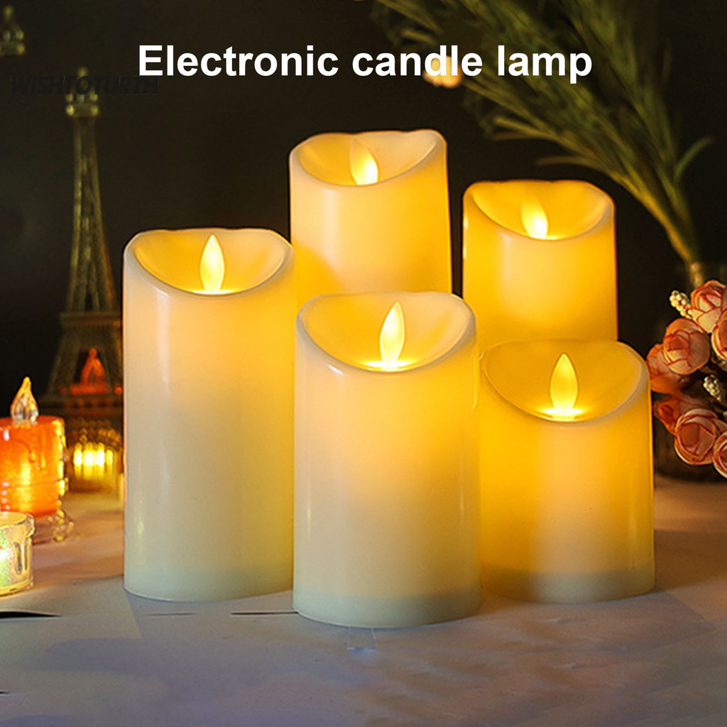1/3/5Pcs Flameless Candles Operated Flickering LED Candles with Remote ...