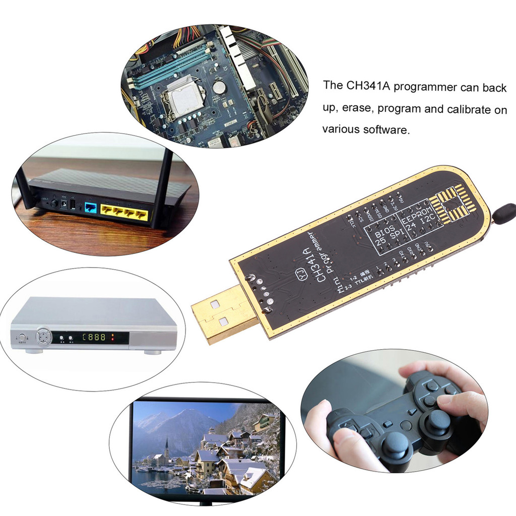 [LIX1] CH341A USB Programmer EEPROM BIOS Flasher Programmable Logic ...
