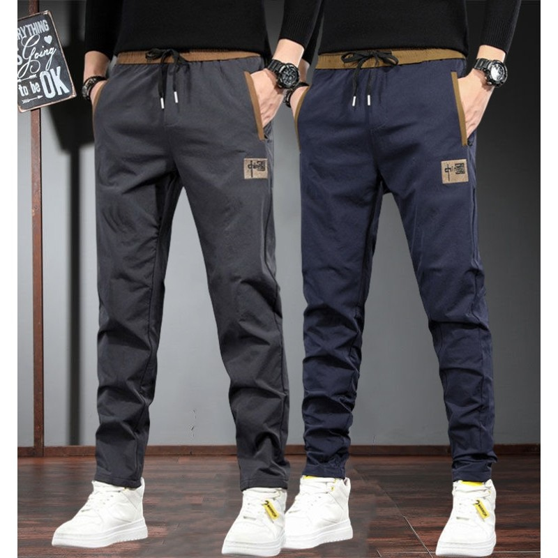 Men Pants 2026 New Style Spring Autumn Trendy Loose Tight Waist Sports ...