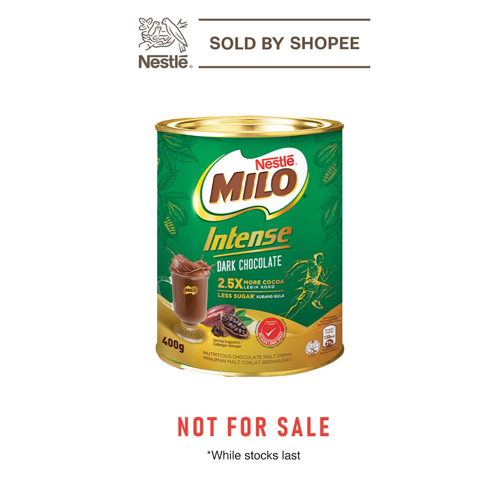 MILO Intense Tin (400g) [Not For Sale] | Shopee Malaysia