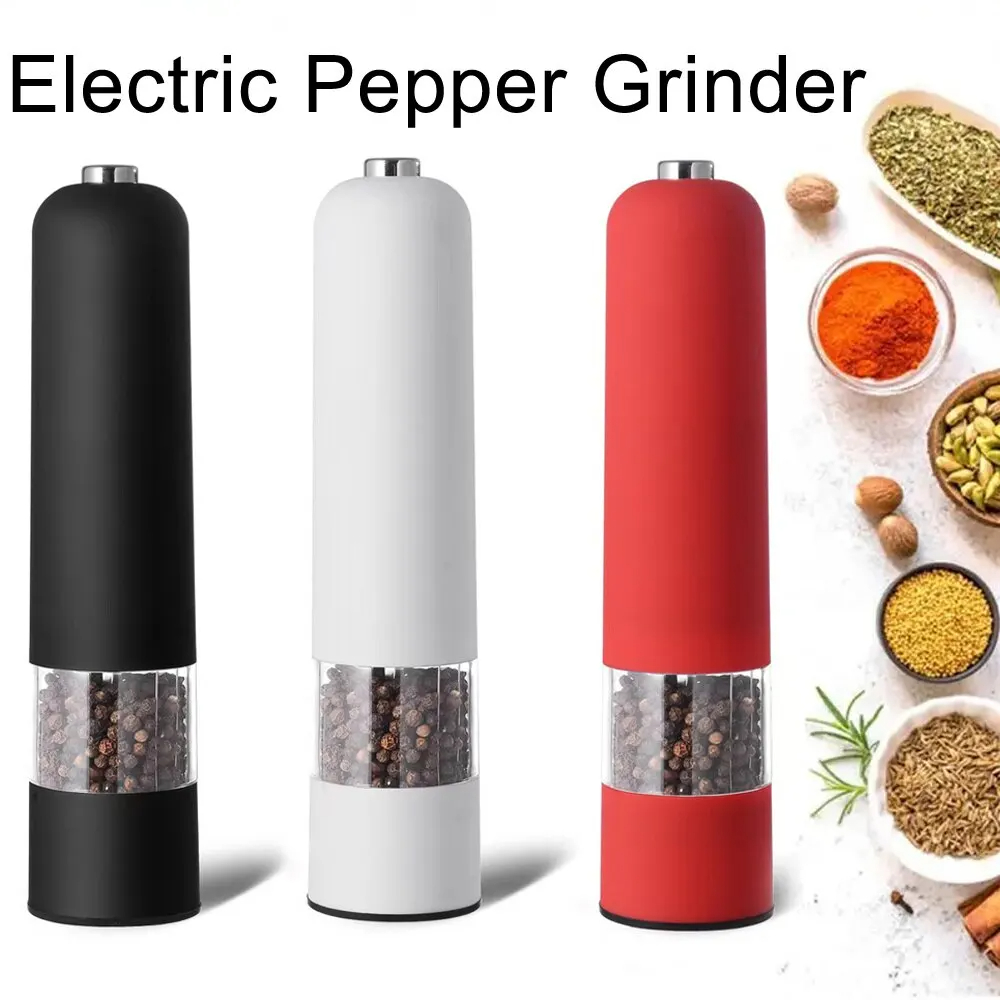 Electric Automatic Mill Pepper And Salt Grinder With LED Light 