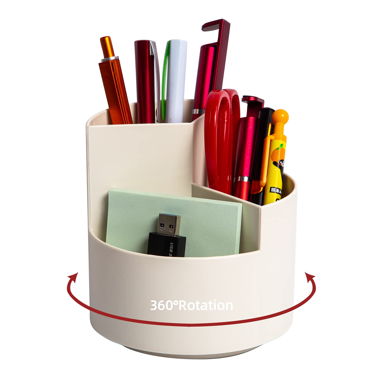 Rotating pencil holder, Desk Pencil Pen Holder, DIY Pen Holder for Kids ...