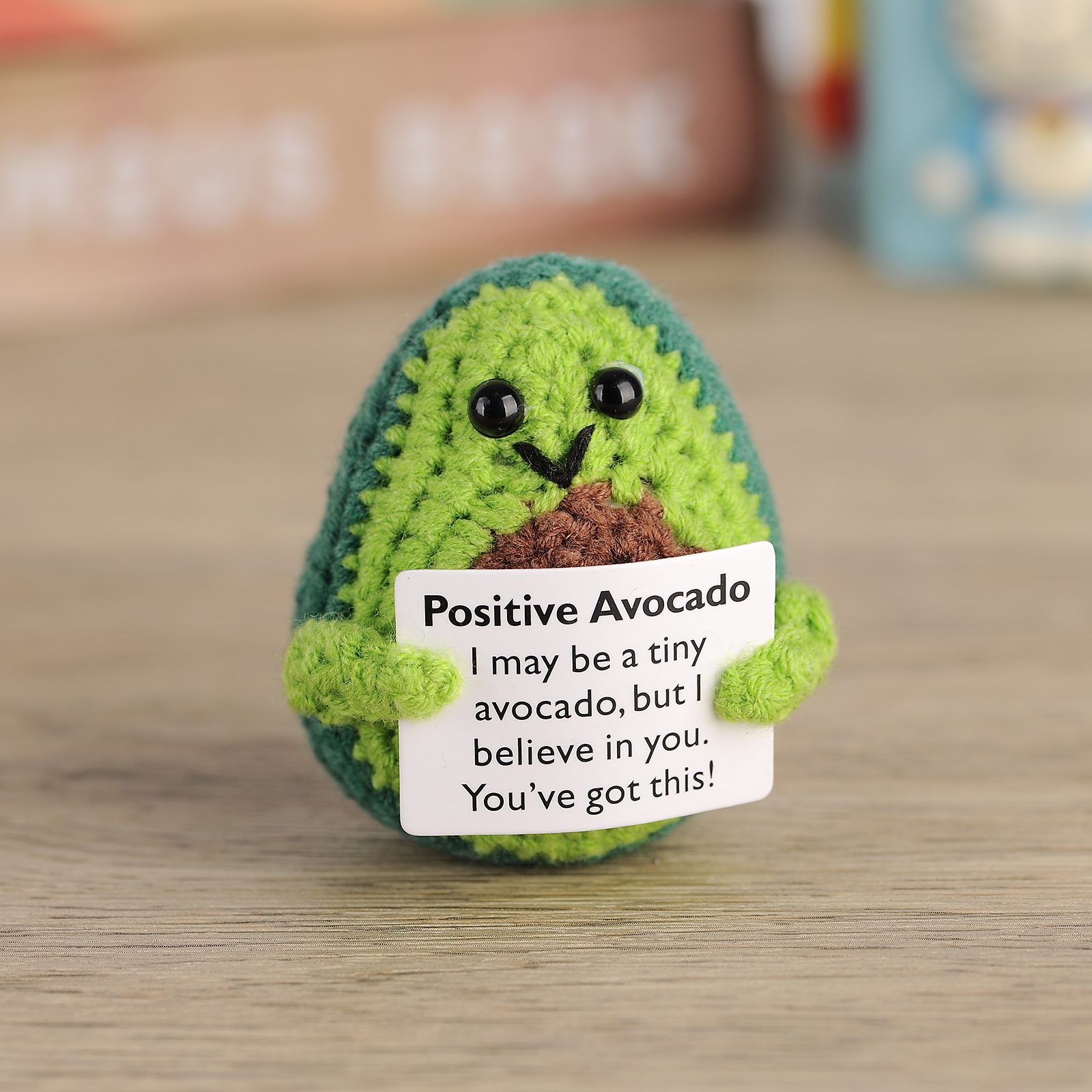 1 Piece New Decoration Avocado Square Card, Cute Creative Hand-woven ...
