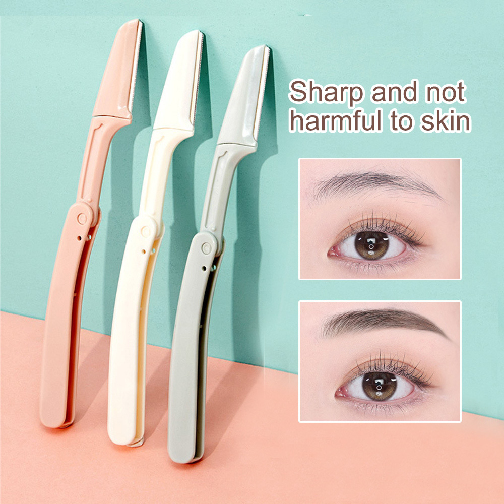 3Pack Of Foldable Eyebrow Trimmers, Safe For Novices To Use,