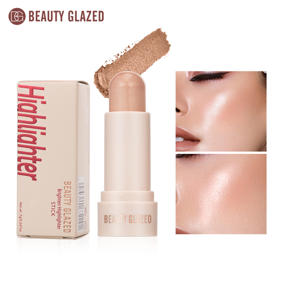 Three-color Highlighter Long-lasting Waterproof Contouring Brighten 