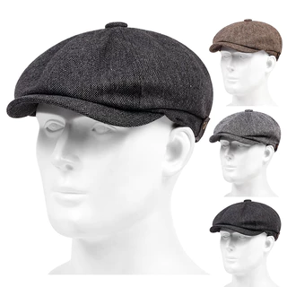 Washed Denim Men Hats Autumn Boina Hombre Newsboy Beret Irish