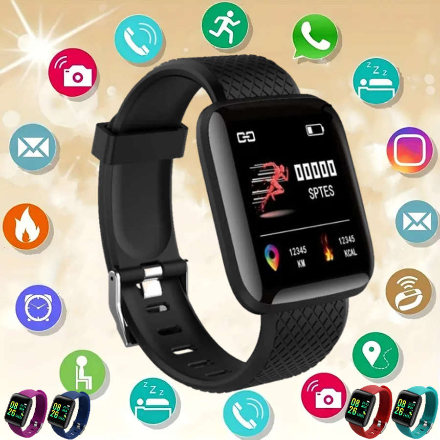 Smart Watch For kids Men Women 116Plus D13 Multifunction Sports Health Calorie Tracker and Call Message Reminder