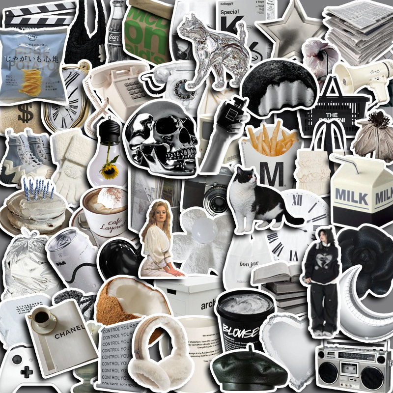 60pcs American Modern Coldness Stickers Diy Computer Laptop Washi ...