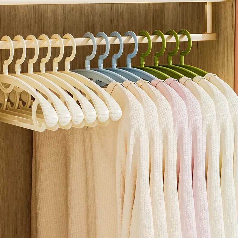 10pcs Adult Wide Shoulder Thickened Non-slip Clothes Hanger Household ...