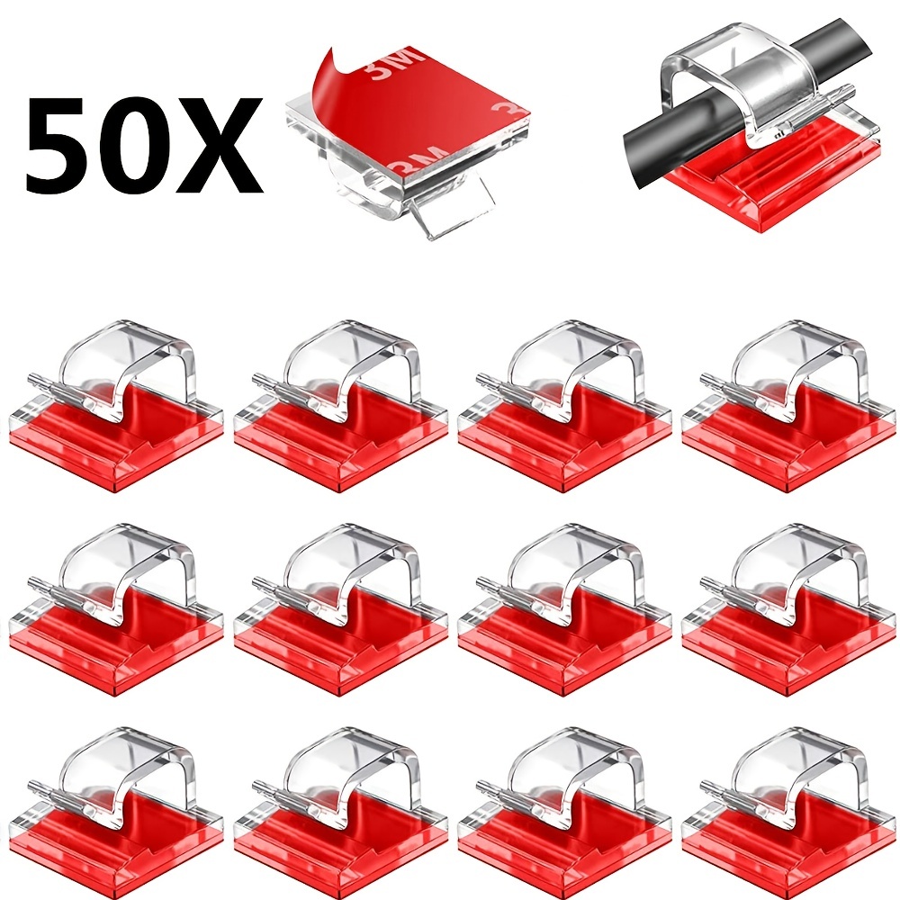 Self Adhesive Cord Organizer Cord Management Cable Clips Wire Holder Wire Clips