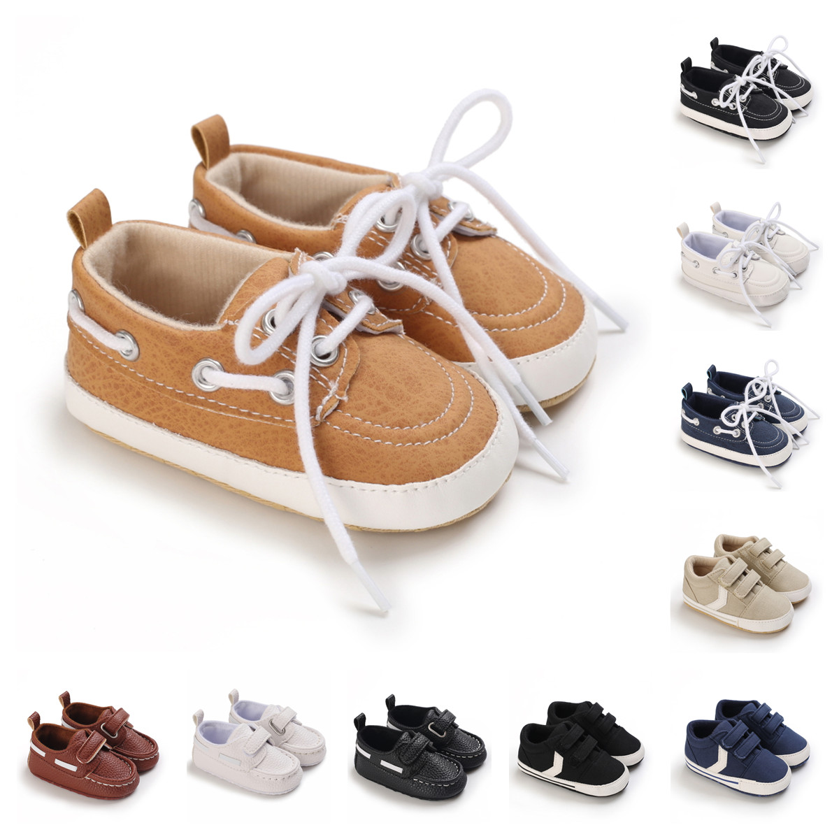 New Spring And Autumn Fashion Baby Non-slip Toddler Shoes Baby Solid ...