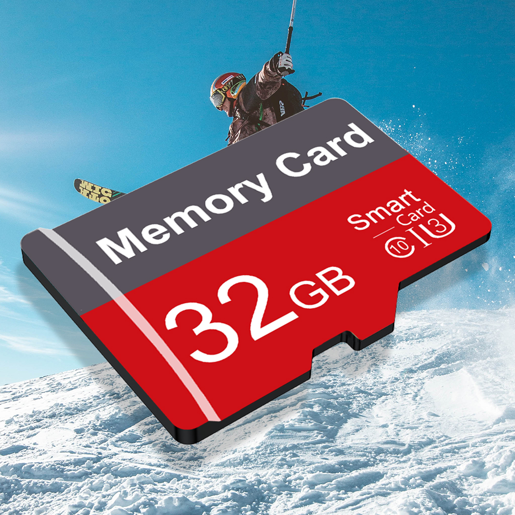 Mini flash SD card, 32GB high-speed storage card, Class10 Micro TF/SD ...