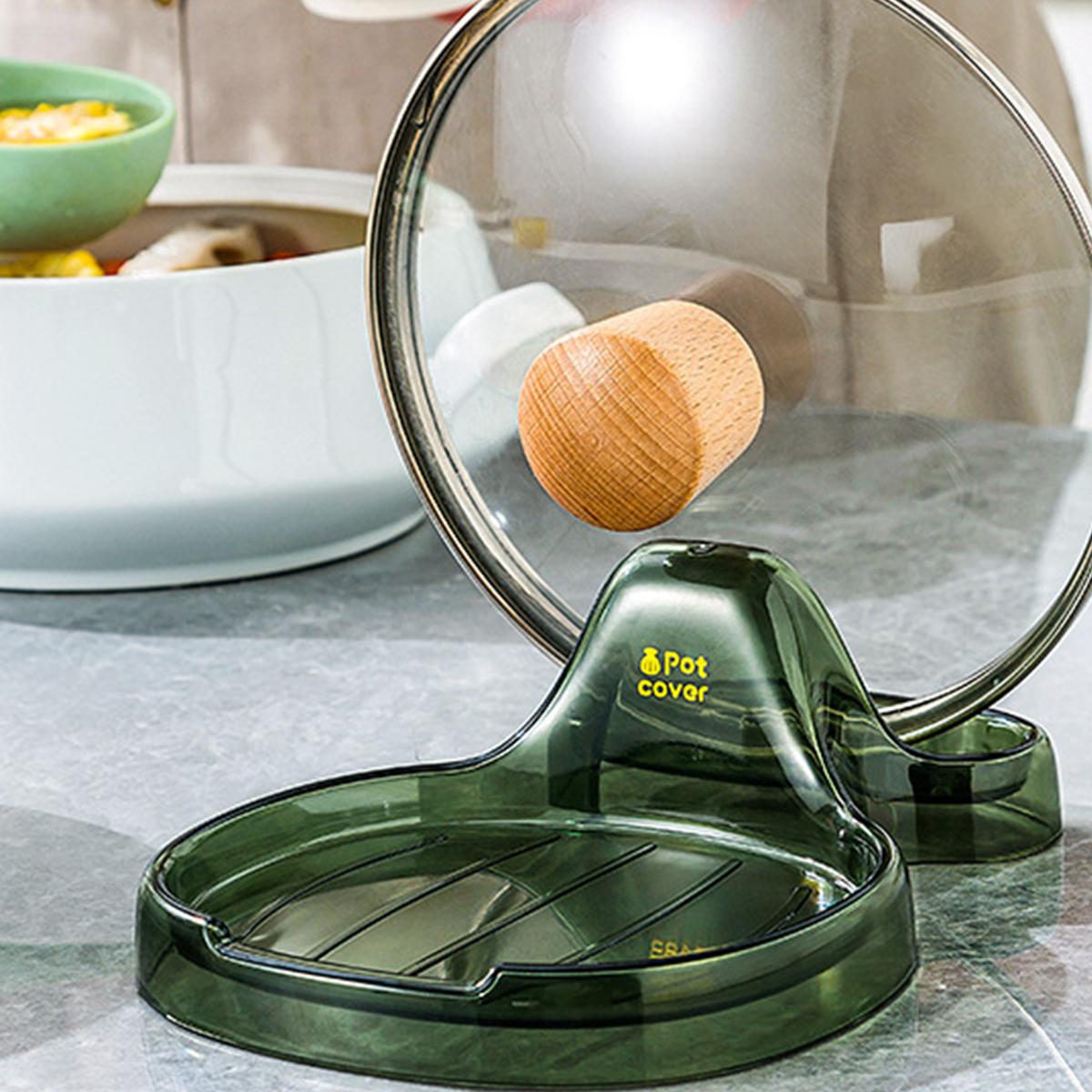 1pc kitchen countertop multifunctional pot cover chopsticks spoon pot ...