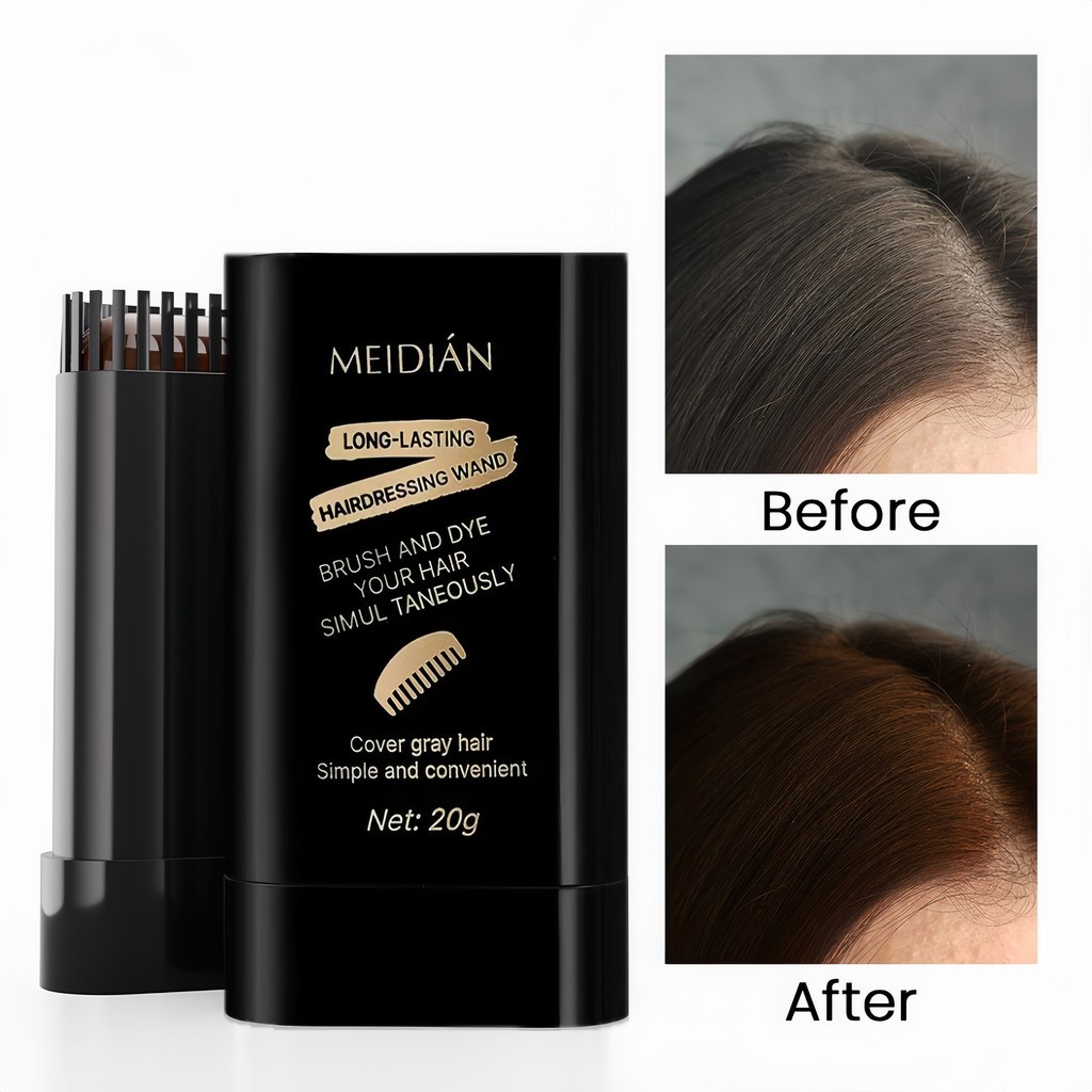 2-in-1 Hair Dye Stick Comb For Gray Coverage Gentle Nourishing Formula ...