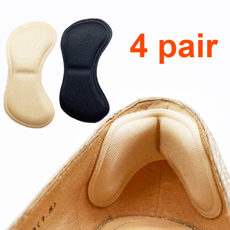 4 Pairs Heel Insoles Pads Patch Pain Relief Anti-wear Cushion Feet Care ...