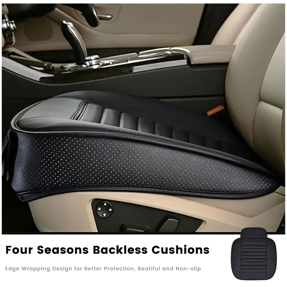 Universal Pu Leather Car Seat Cushion - All-season Car Seat Protector 