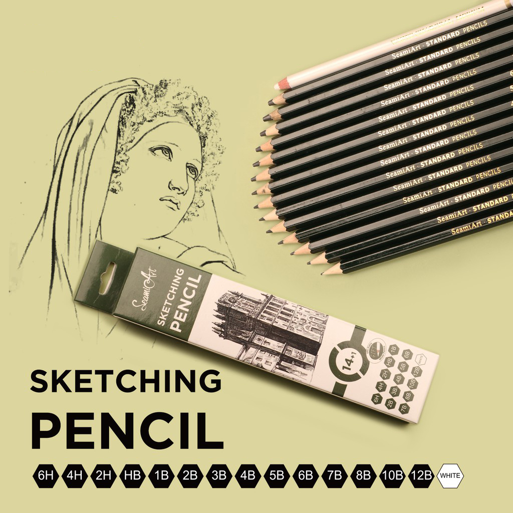 Sketching Pencil Set 15 pieces/box Drawing Tools Drawing Set Box Art ...