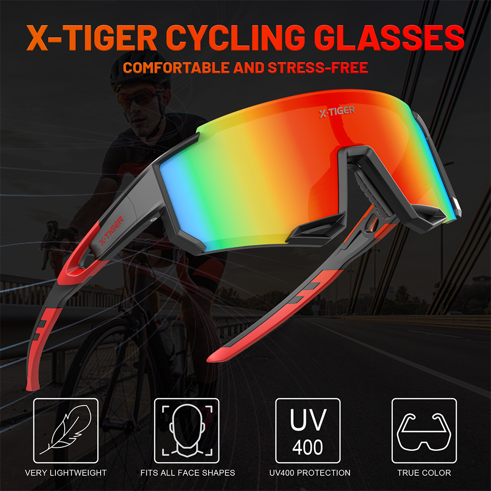 X-TIGER outdoor sports cycling glasses, road color polarized sunglasses ...