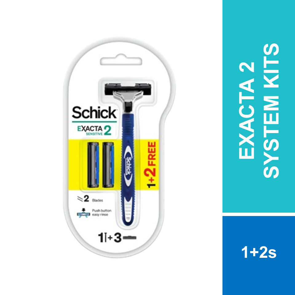 Schick Exacta 2 System Kits (1+2's) | Shopee Malaysia