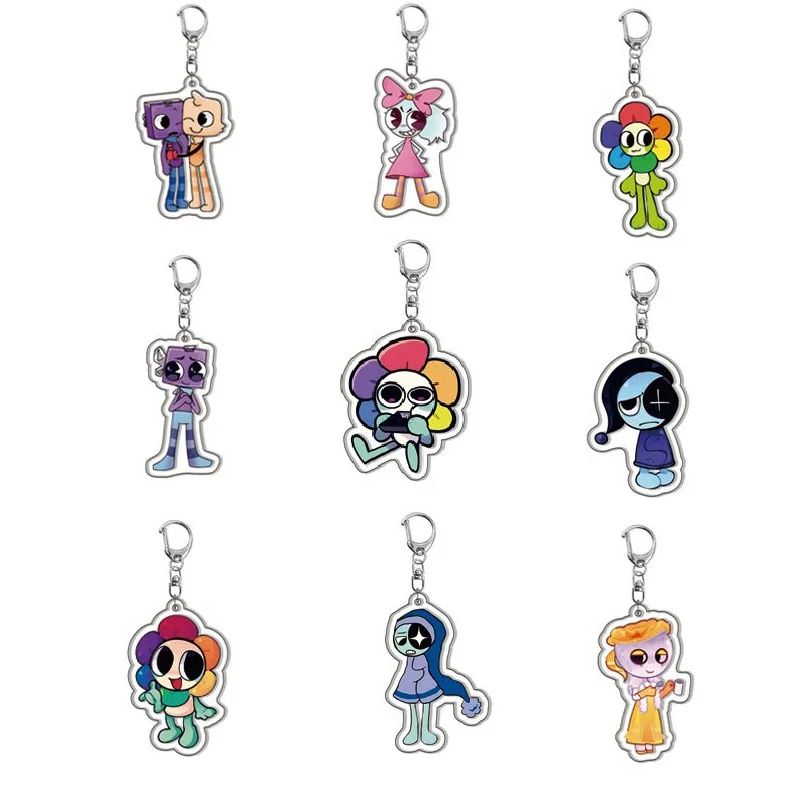 New Classic Game Dandy's World Plush Scraps World Acrylic Keychain By ...