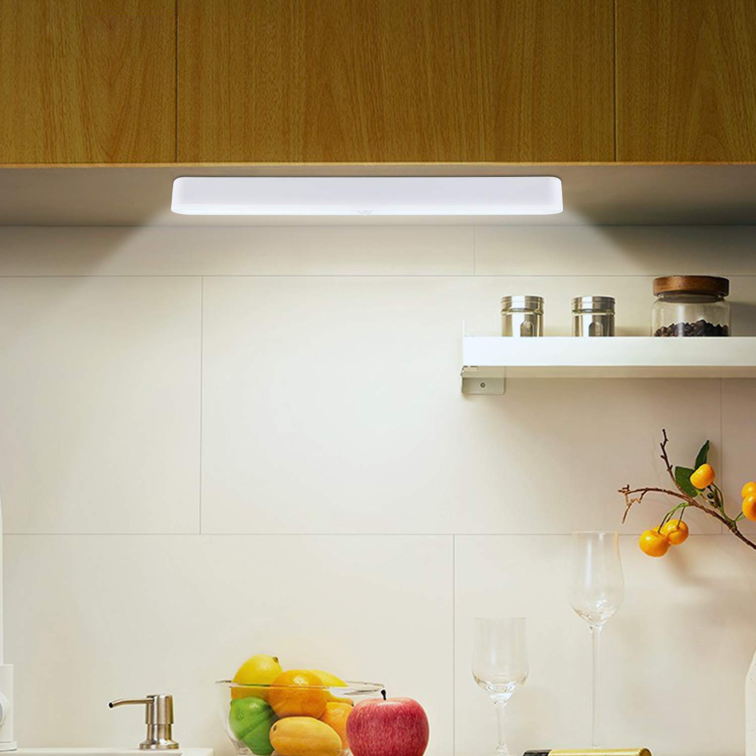 Under Cabinet Kitchen Lights Sensor Motion Light Led Indoor Cupboard ...