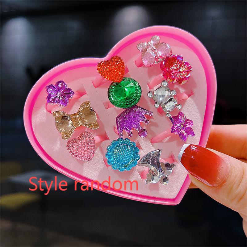 Children's Ring Princess Cute Little Girl Diamond Cartoon Jewelry Girl ...