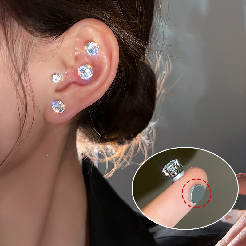 Piercing Diamond Stud Earrings For Sensitive Ears Sensitive Ears