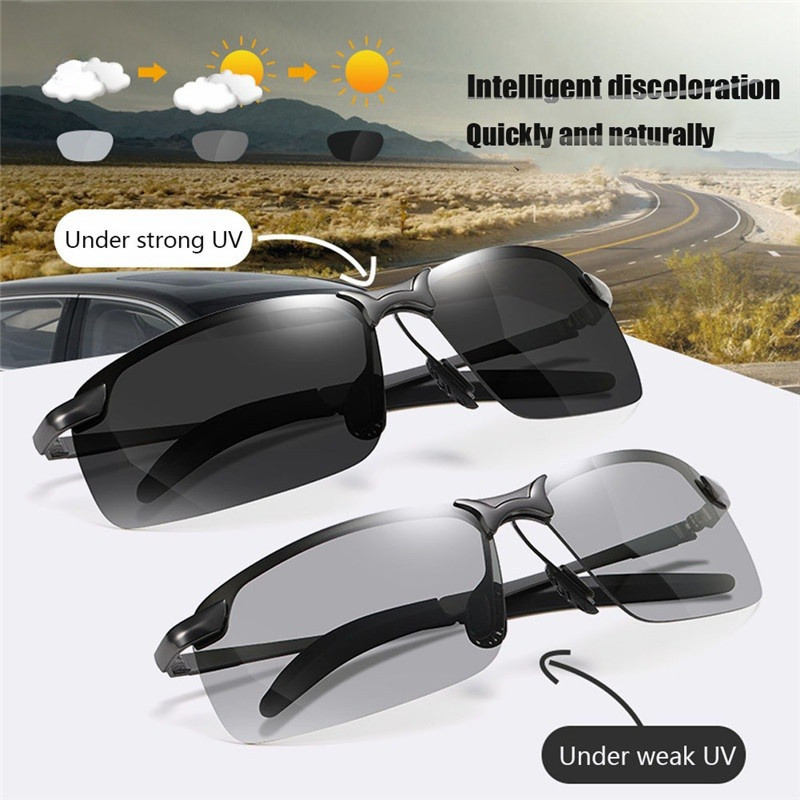 Polarized Clip On Sunglasses | Day & Night Vision Glasses | UV400 Protection For Driving (Silver Frame) - View #3