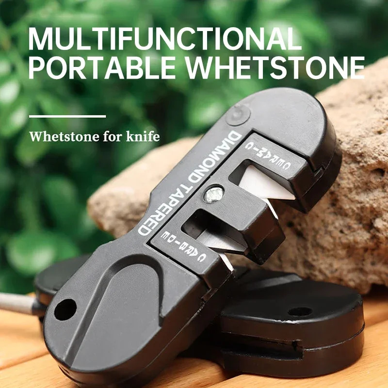 Portable Whetstone 4-in-1 Mini Multi-Function Tungsten Carbide Steel ...