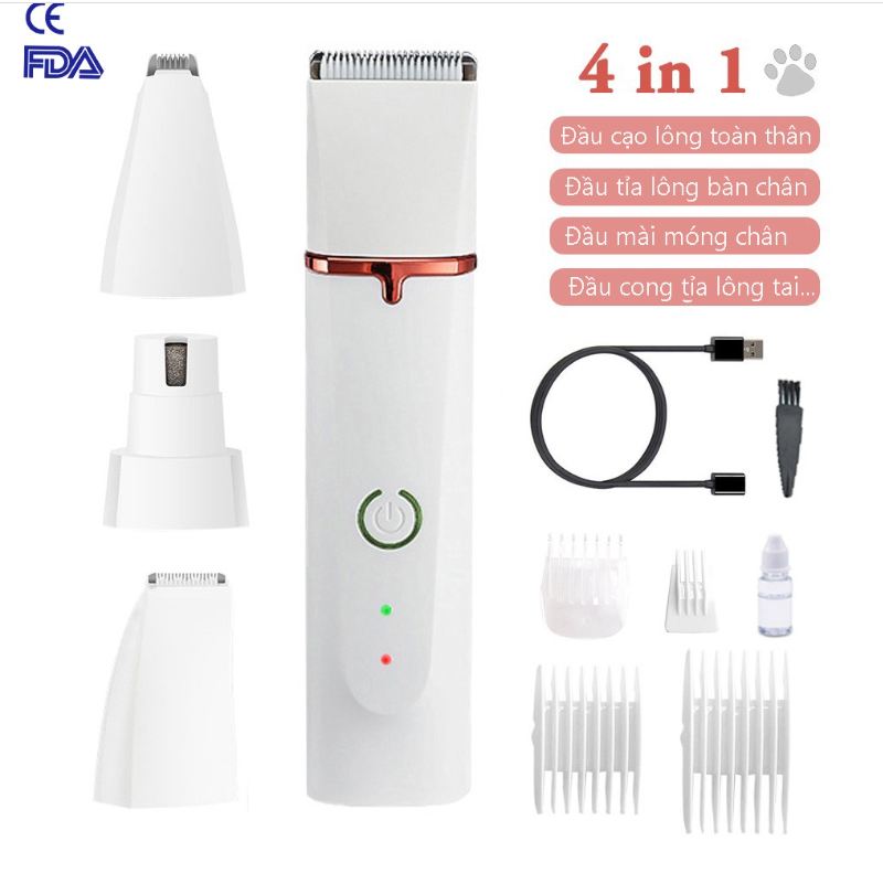 Razor for dog 4in1 Pet Cat Dog Razor Trimmer Grooming Electric Pet