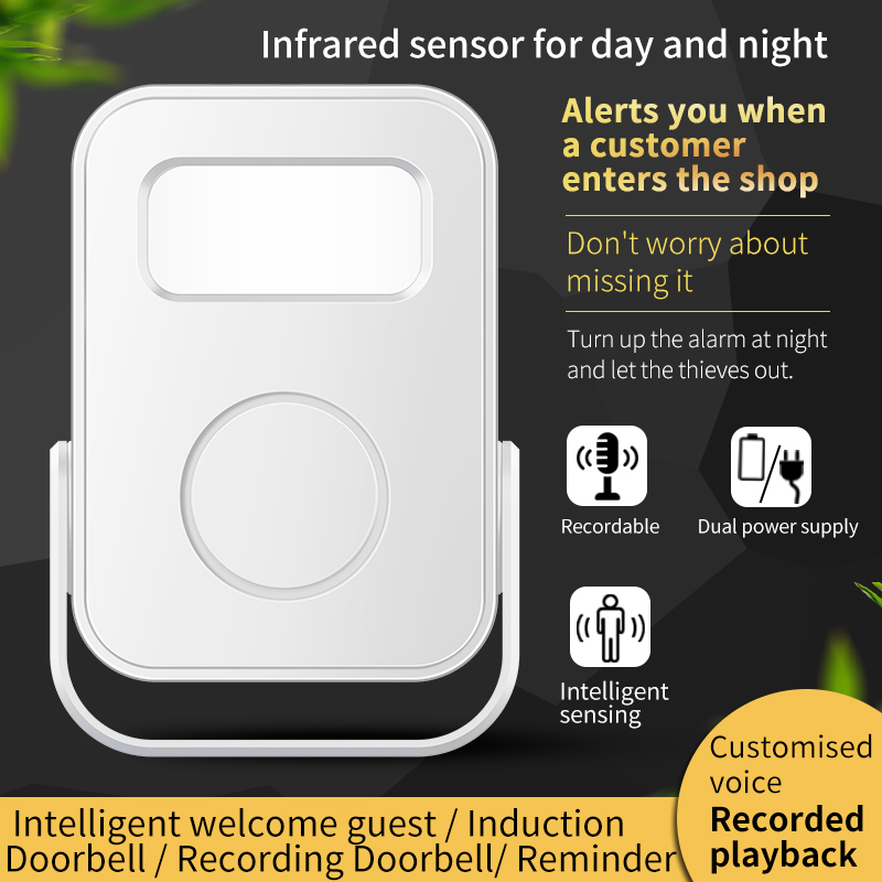 Hello Welcome to the Store Doorbell Wireless Sensor Entry Door Reminder ...