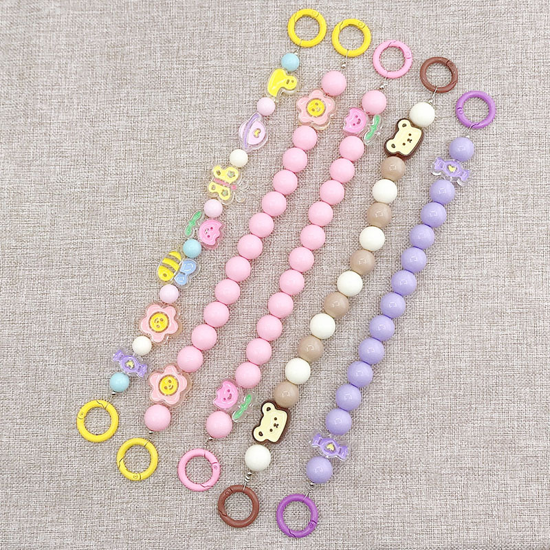 1pcs 2.7cm New Acrylic Candy color oil drip accessories hand chain diy