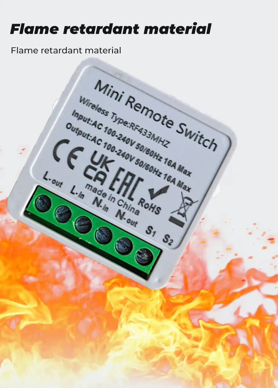 RF433 Smart Wireless Switch Relay Module for LED Lighting Control ...